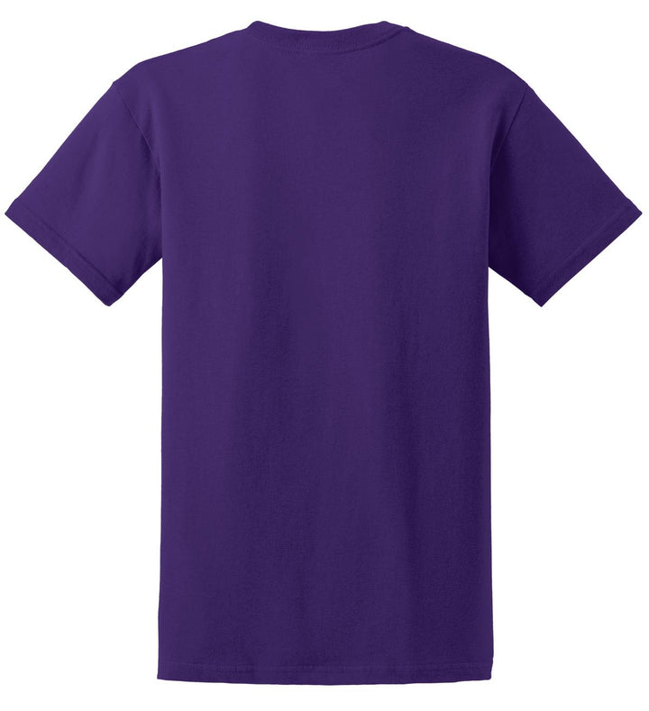 Rear View of Purple Gildan - Ultra Cotton 100% US Cotton T-Shirt. 2000
