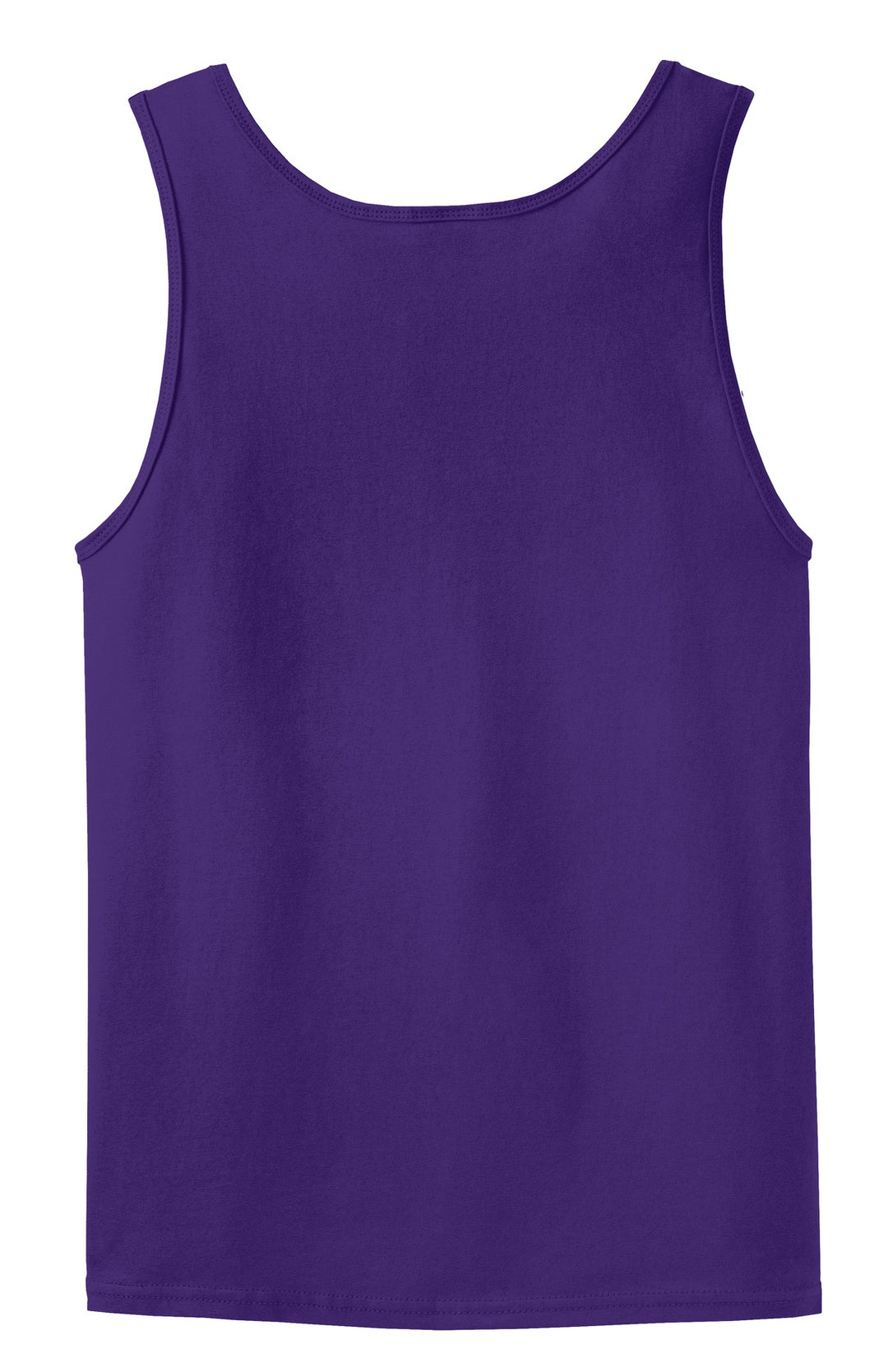 Rear View of Purple Gildan - Ultra Cotton 100% US Cotton Tank Top. 2200