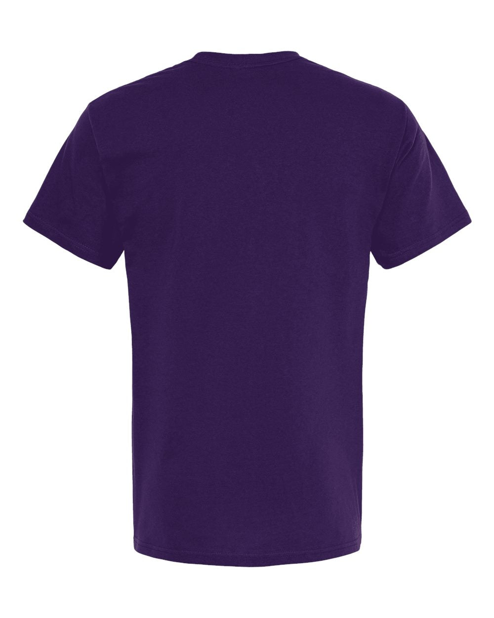 Rear View of Purple Gold Soft Touch T-Shirt - 4800