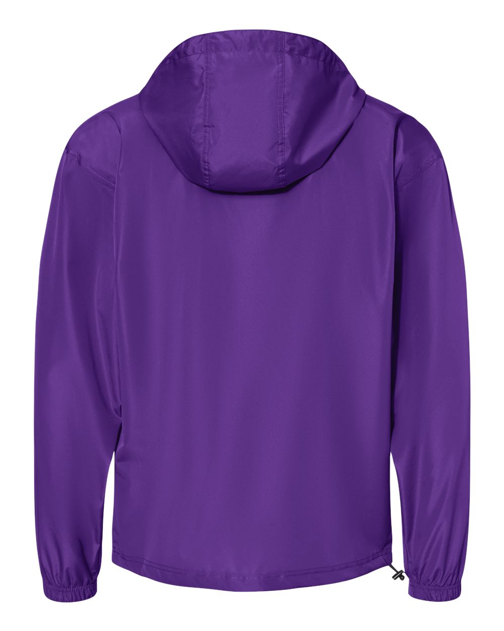 Rear View of Purple Packable Anorak Jacket - CO200
