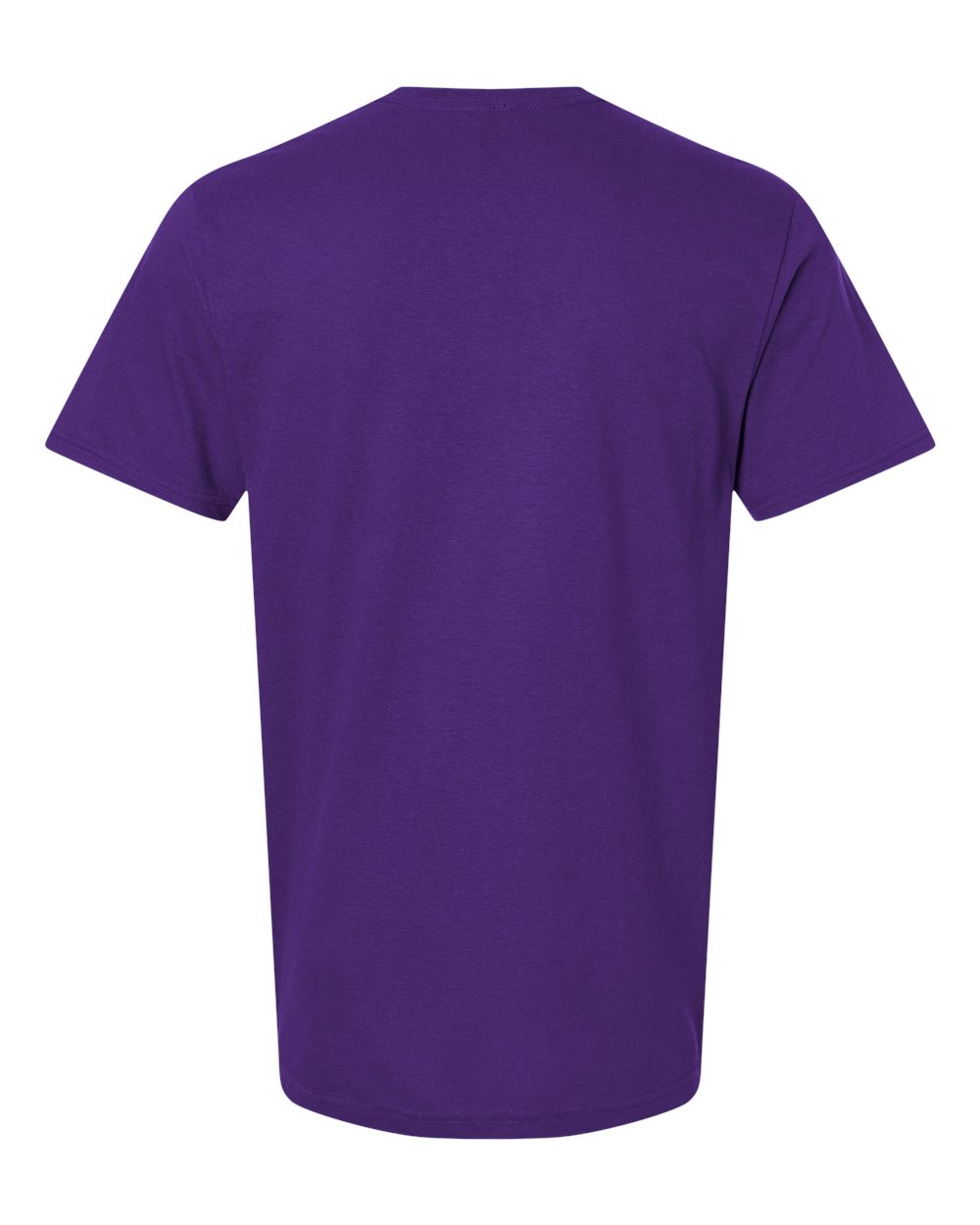 Rear View of Purple Softstyle® T-Shirt - 64000