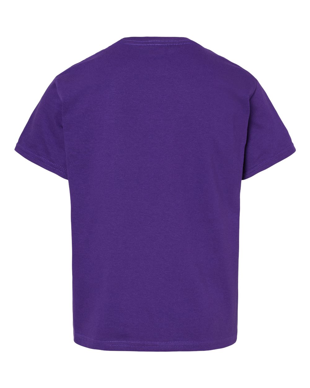 Rear View of Purple Softstyle® Youth T-Shirt - 64000B