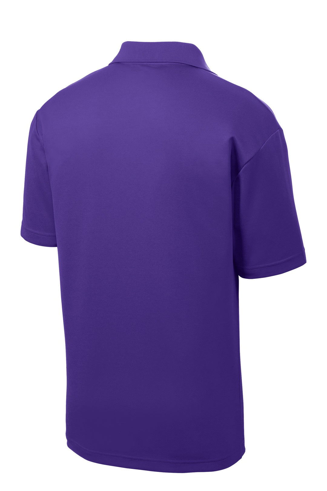 Rear View of Purple Sport-Tek PosiCharge RacerMesh Polo. ST640