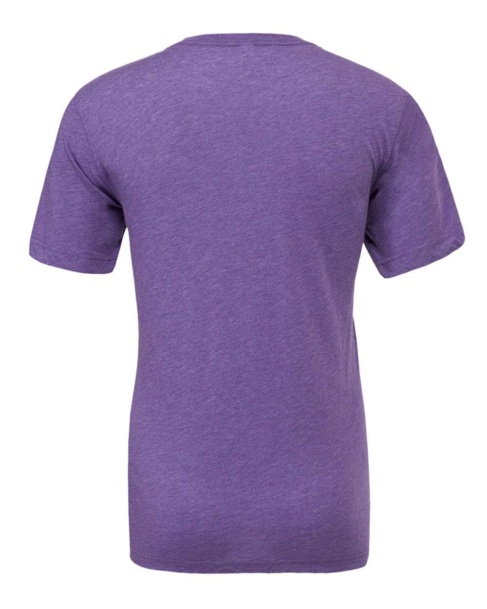Rear View of Purple Triblend Triblend Tee - 3413
