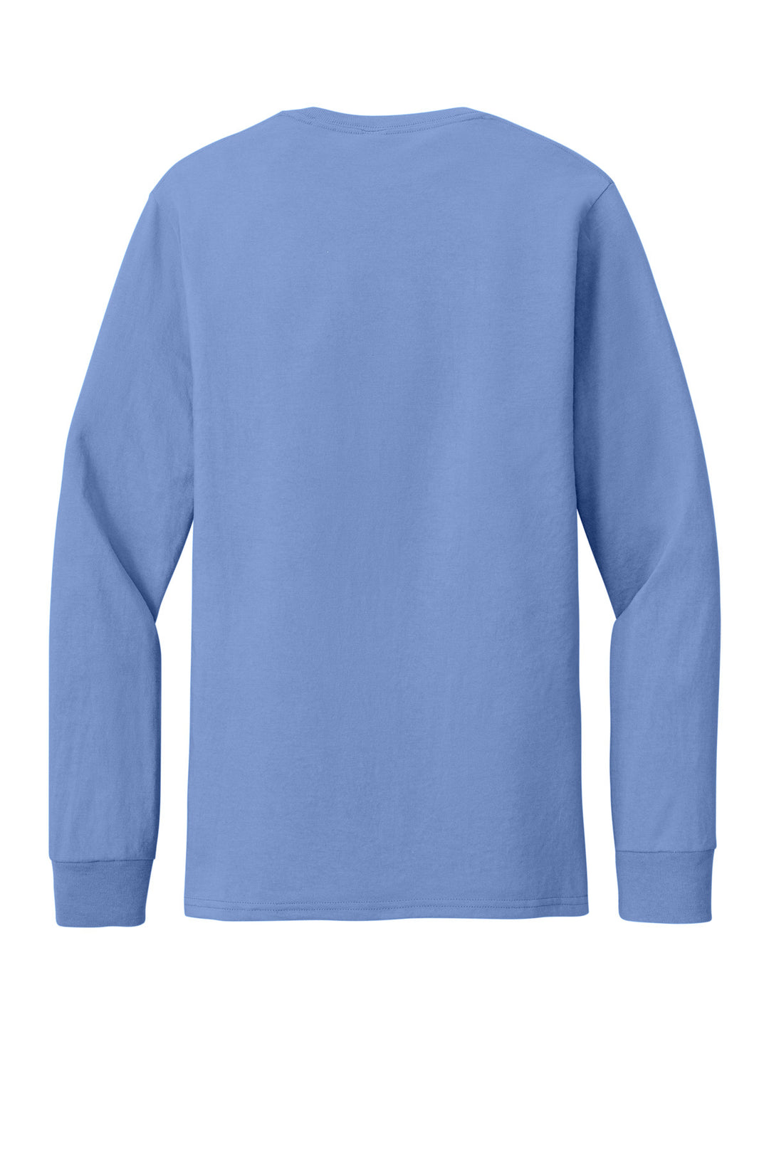 Rear View of PurpleIris Jerzees Premium Blend Ring Spun Long Sleeve T-Shirt 560LS