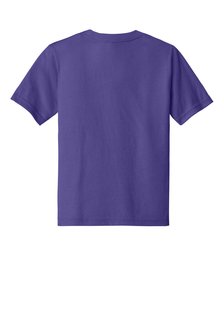 Rear View of PurpleRush Next Level Apparel Youth CVC Tee NL3312