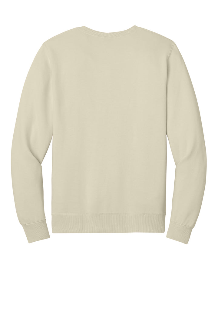 Rear View of Putty Jerzees Eco Premium Blend Crewneck Sweatshirt 701M