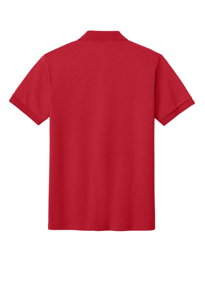 Rear View of Red Gildan - DryBlend 6-Ounce Jersey Knit Sport Shirt. 8800
