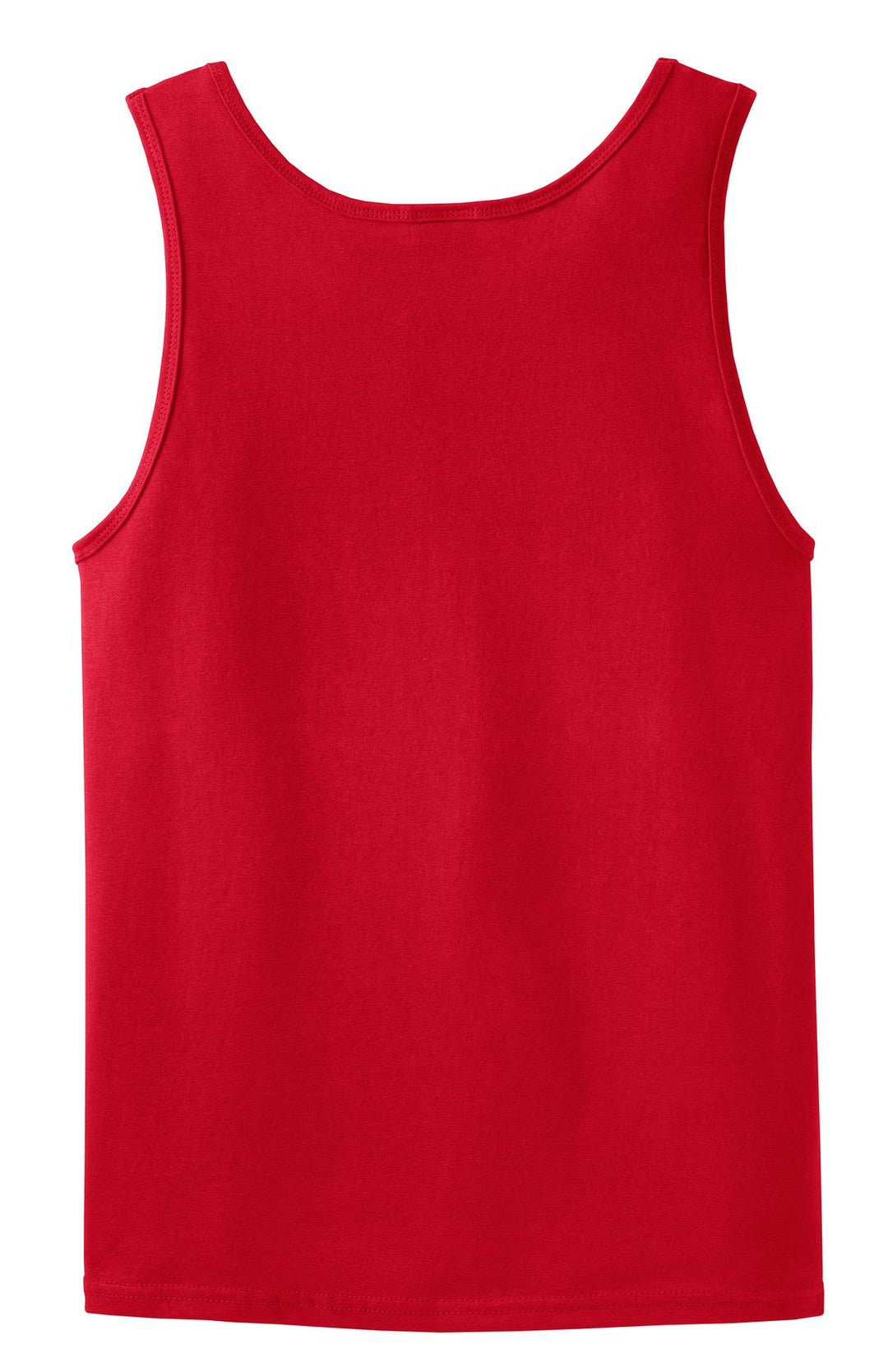 Rear View of Red Gildan - Ultra Cotton 100% US Cotton Tank Top. 2200