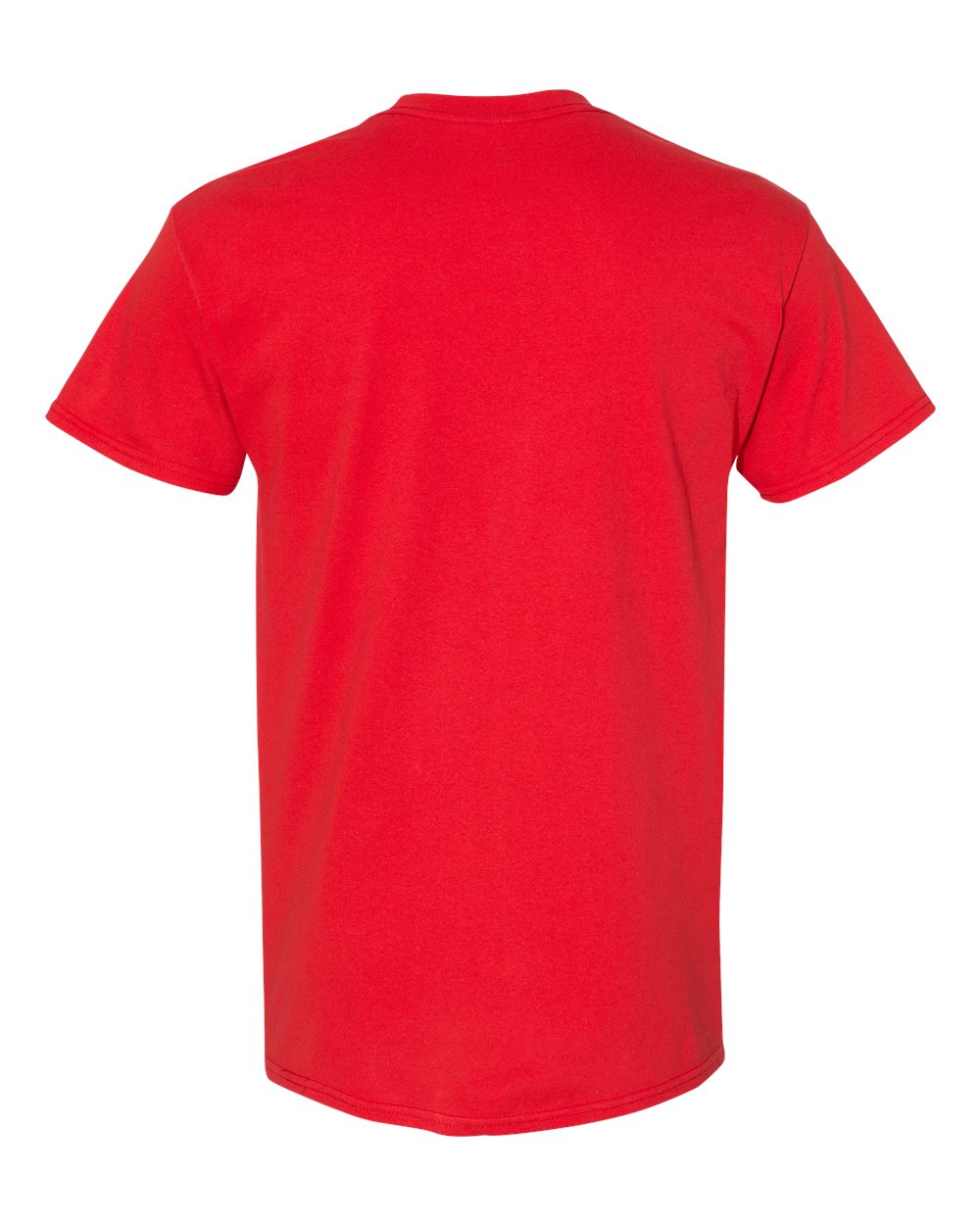 Rear View of Red Heavy Cotton™ Youth T-Shirt - 5000B