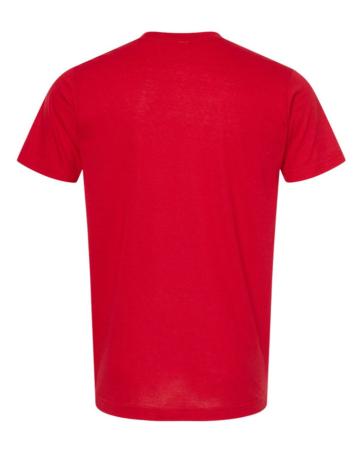 Rear View of Red Poly-Rich T-Shirt - 241