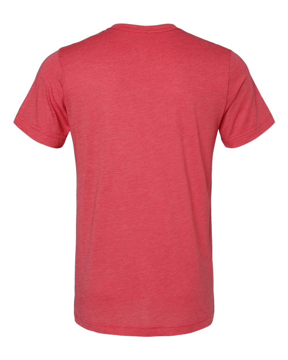 Rear View of Red Triblend Triblend Tee - 3413
