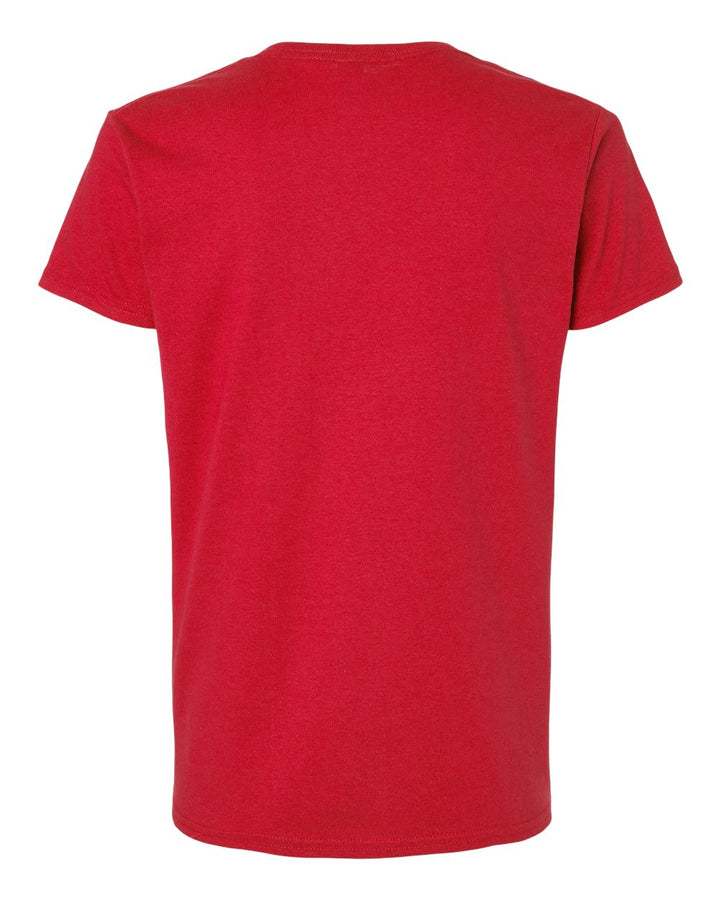 Rear View of Red Ultra Cotton® Women’s T-Shirt - 2000L