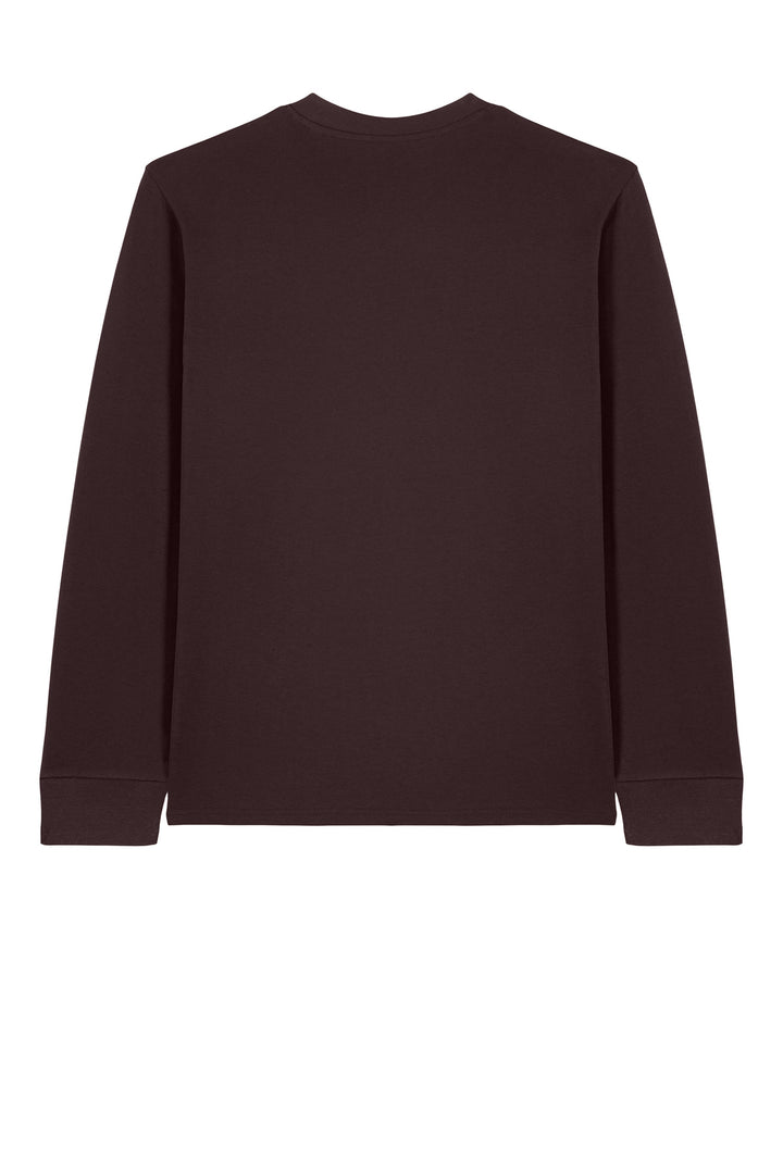 Rear View of RedBrown Stanley/Stella Unisex Creator 2.0 Long Sleeve Tee SXU022