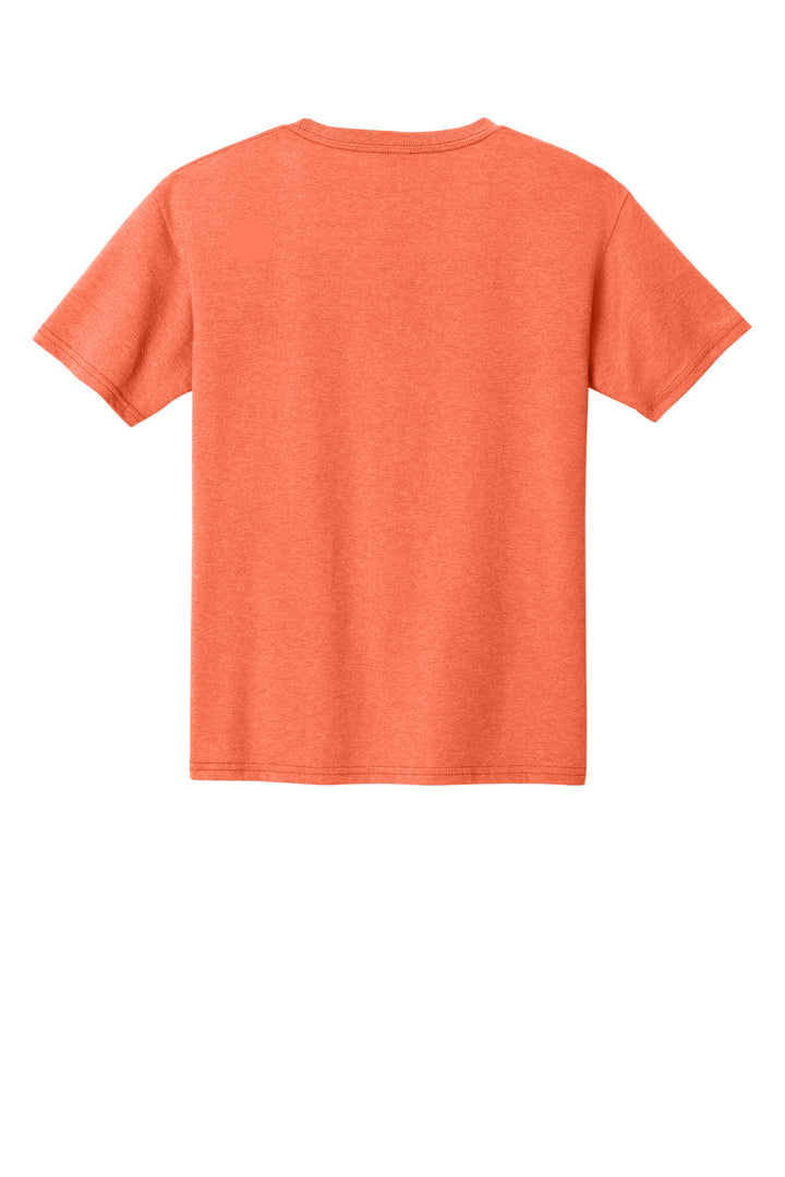 Rear View of RetHtCoral Jerzees Classics Youth Cotton T-Shirt 363Y