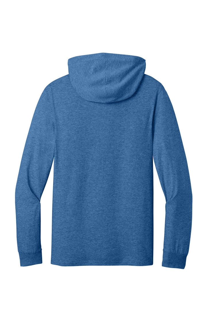 Rear View of RetHtRoyal Jerzees Classics Unisex Cotton Long Sleeve Hooded T-Shirt 363LH