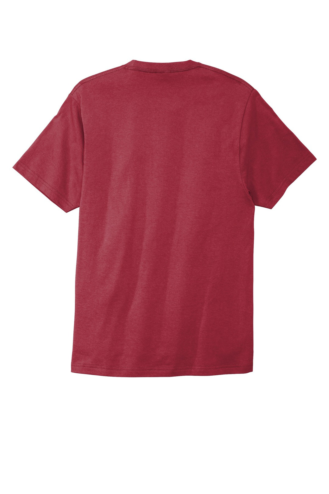 Rear View of Rich Red Port & Company Bouncer Tee PC600