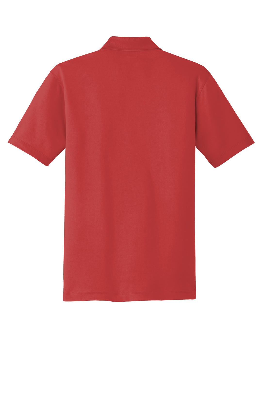 Rear View of Ripped Red OGIO Metro Polo. OG130