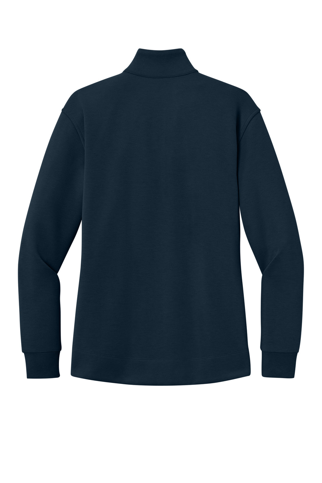 Rear View of RiverBlNv Port Authority Women's Wearever Signature Double Pique 1/4-Zip LK210