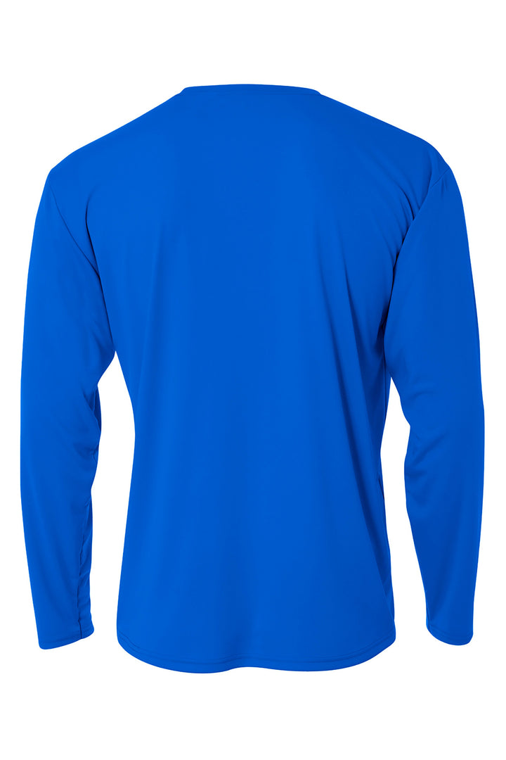 Rear View of Royal A4 Cooling Performance Long Sleeve Tee A4N3165