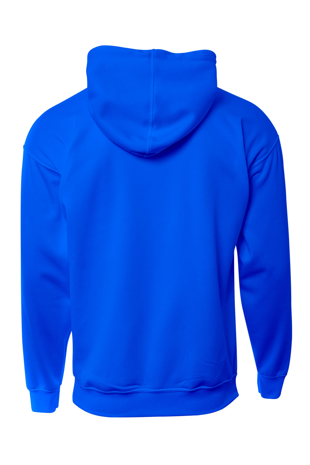 Rear View of Royal A4 Sprint Tech Fleece Hoodie A4N4279