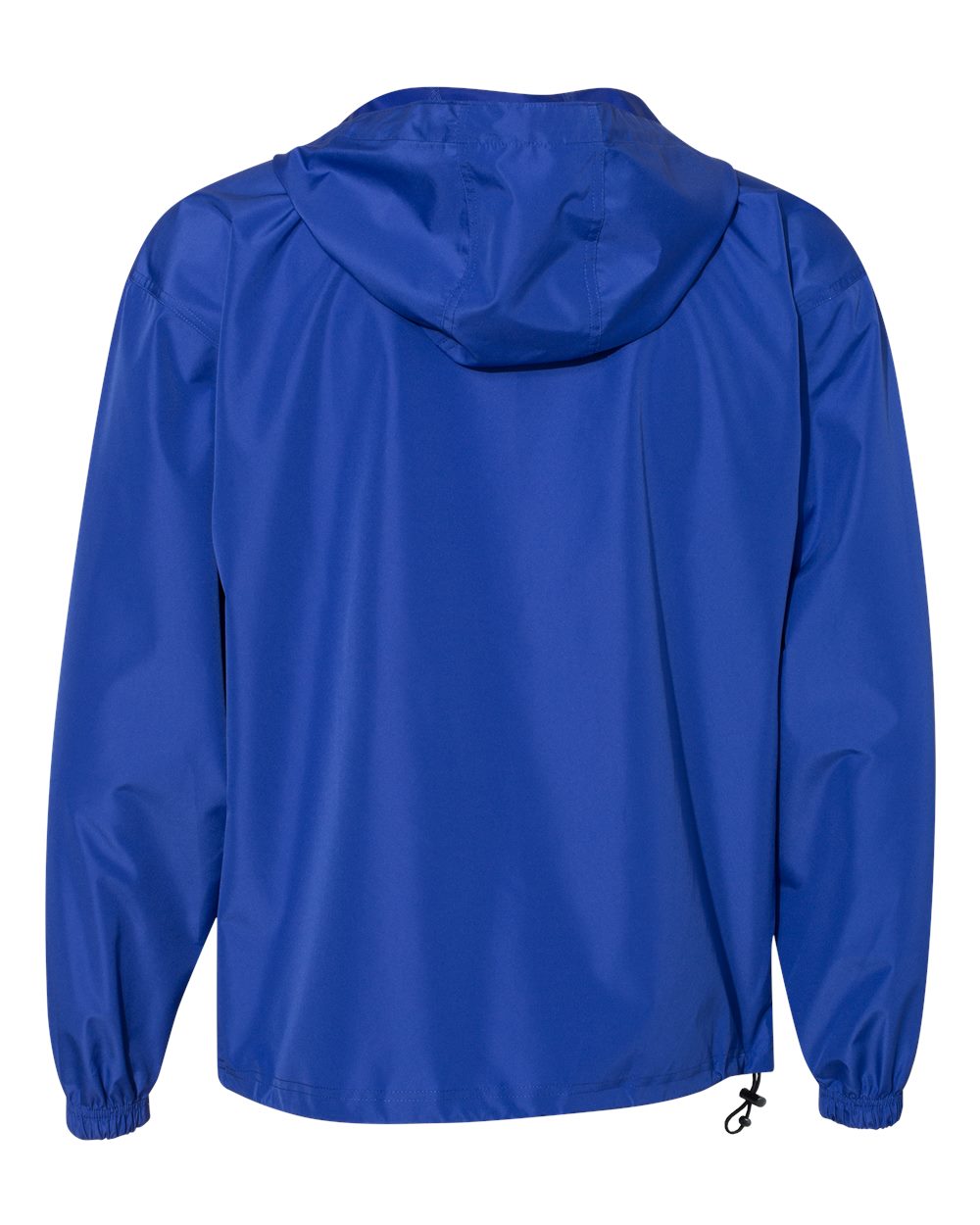 Rear View of Royal Blue Packable Anorak Jacket - CO200