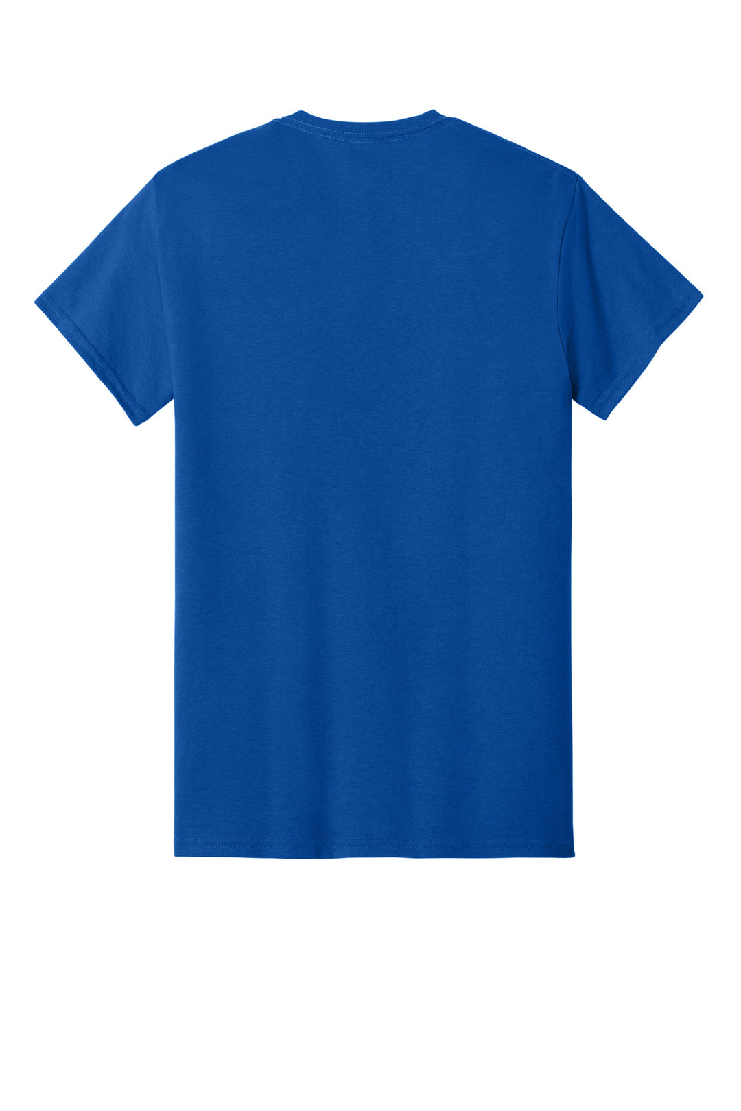Rear View of Royal Gildan - DryBlend 50 Cotton/50 Poly Pocket T-Shirt. 8300