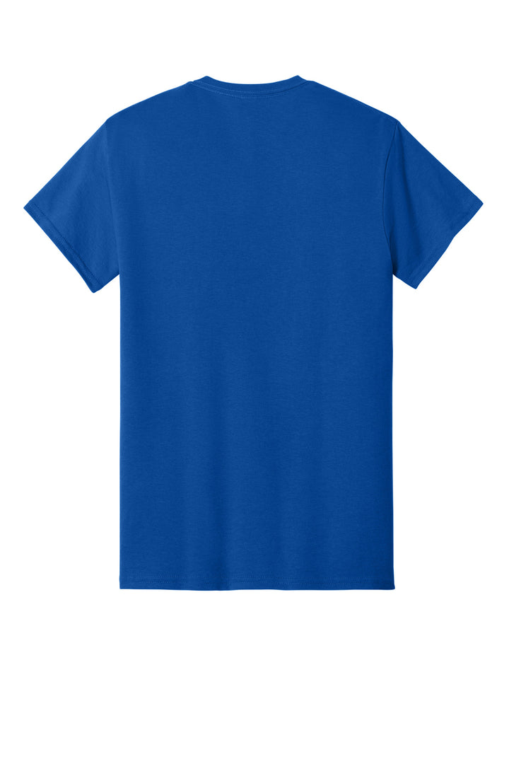 Rear View of Royal Gildan - DryBlend 50 Cotton/50 Poly Pocket T-Shirt. 8300