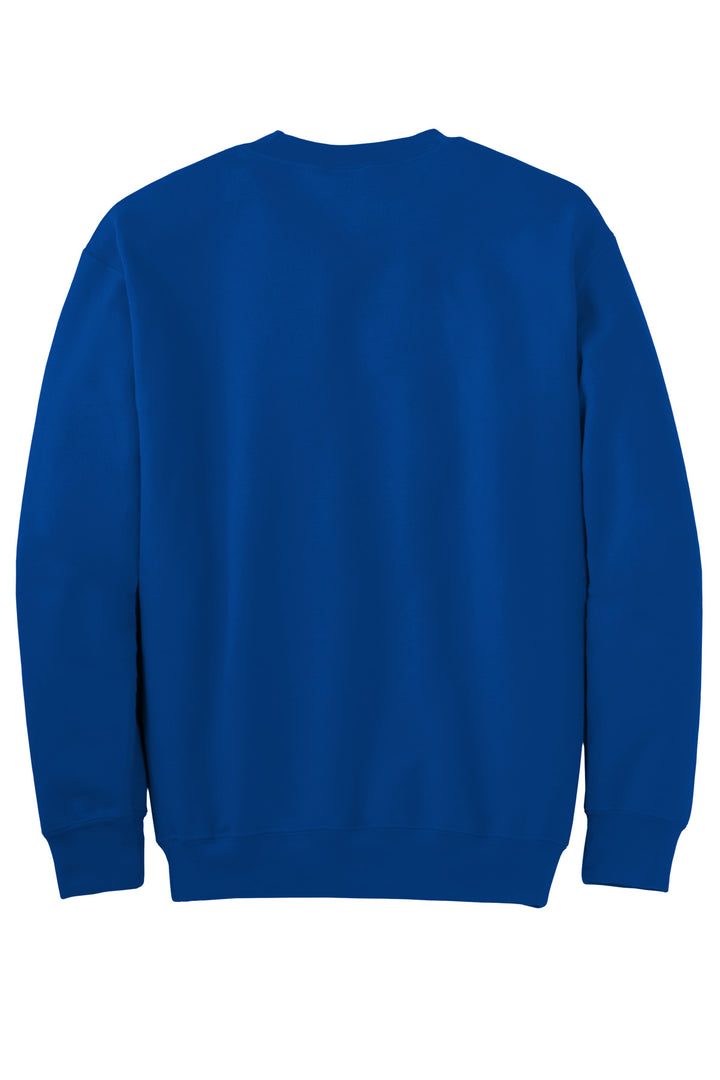 Rear View of Royal Gildan - DryBlend Crewneck Sweatshirt. 12000