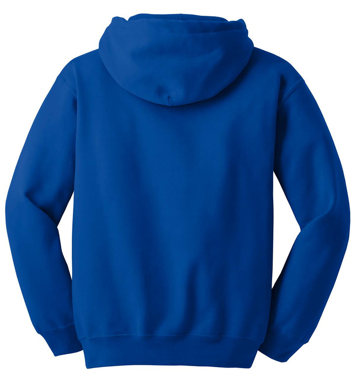 Rear View of Royal Gildan - DryBlend Pullover Hooded Sweatshirt. 12500