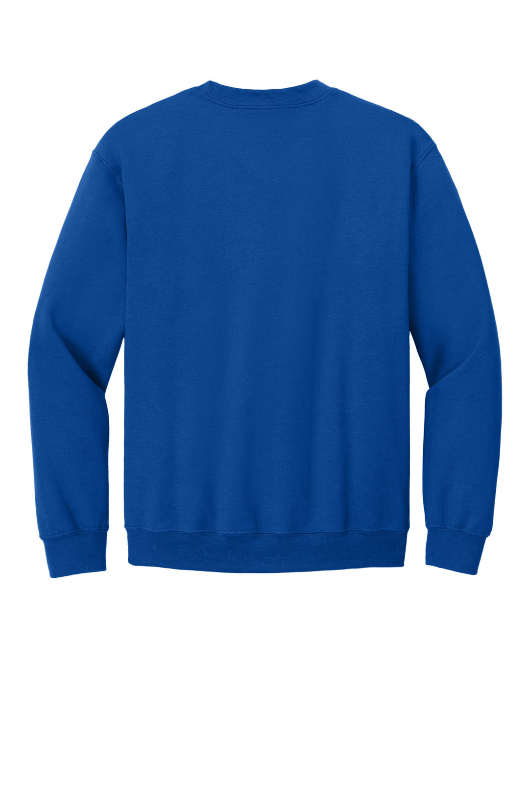 Rear View of Royal Gildan Heavy Blend Crewneck Sweatshirt. 18000