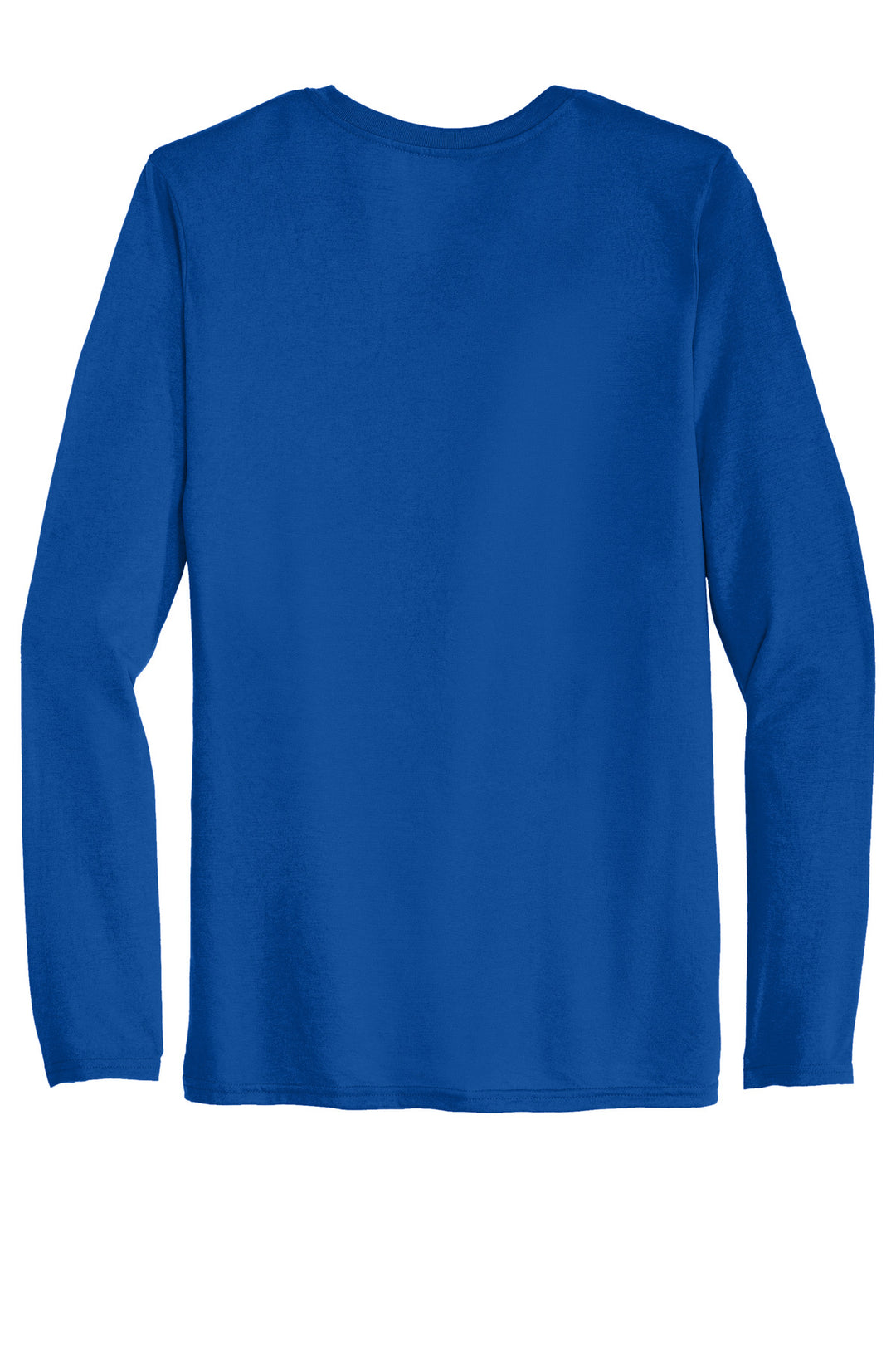 Rear View of Royal Gildan Performance Long Sleeve T-Shirt. 42400