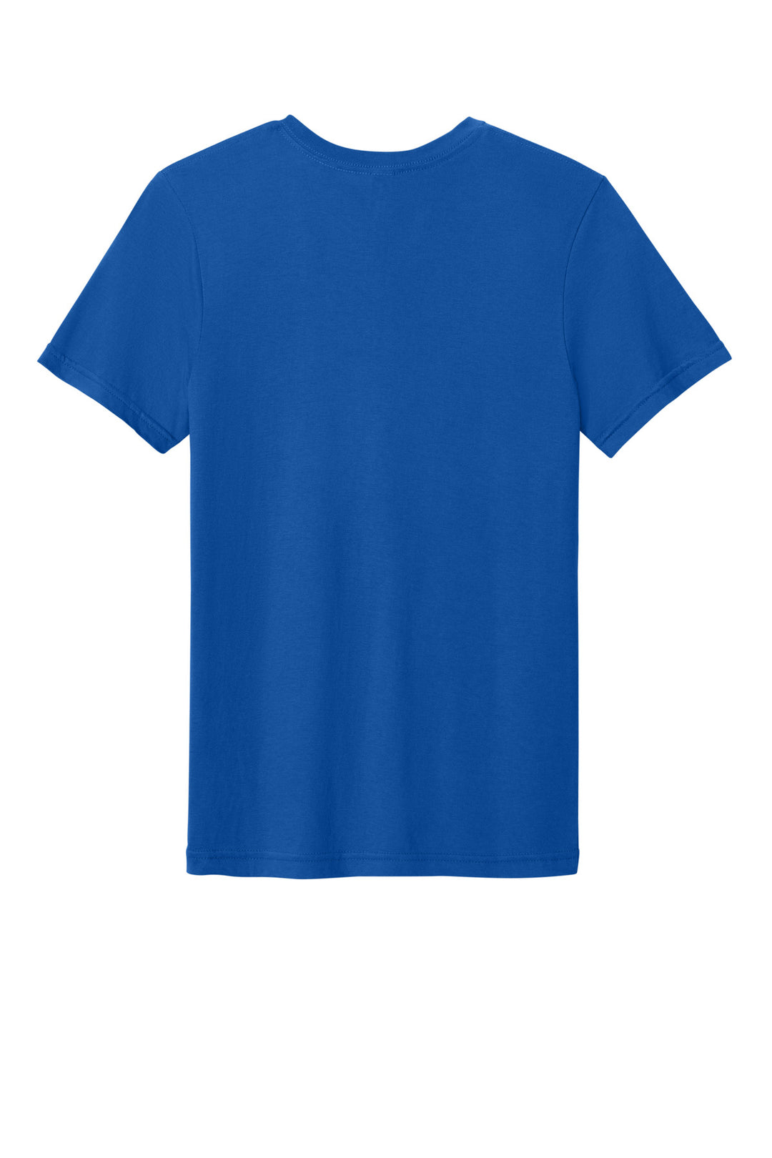 Rear View of Royal Gildan Softstyle V-Neck T-Shirt. 64V00