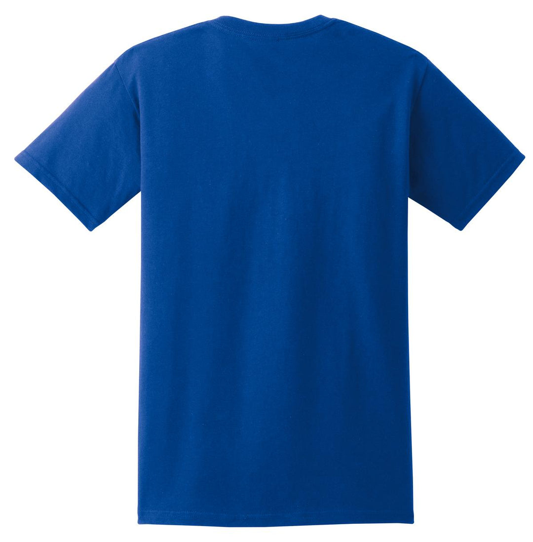 Rear View of ROYAL Gildan - Ultra Cotton 100% US Cotton T-Shirt with Pocket. 2300