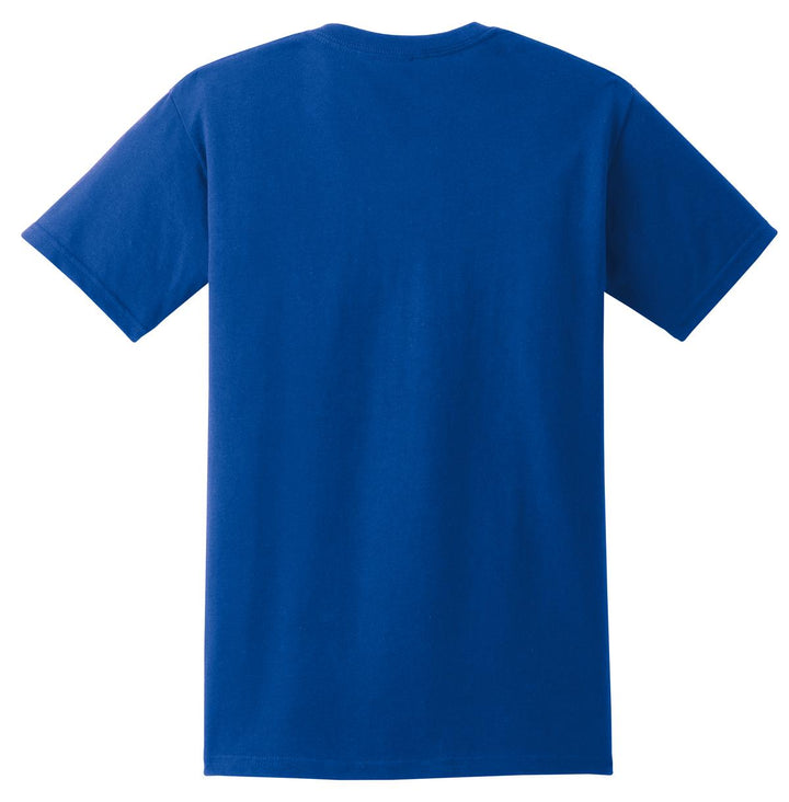 Rear View of ROYAL Gildan - Ultra Cotton 100% US Cotton T-Shirt with Pocket. 2300