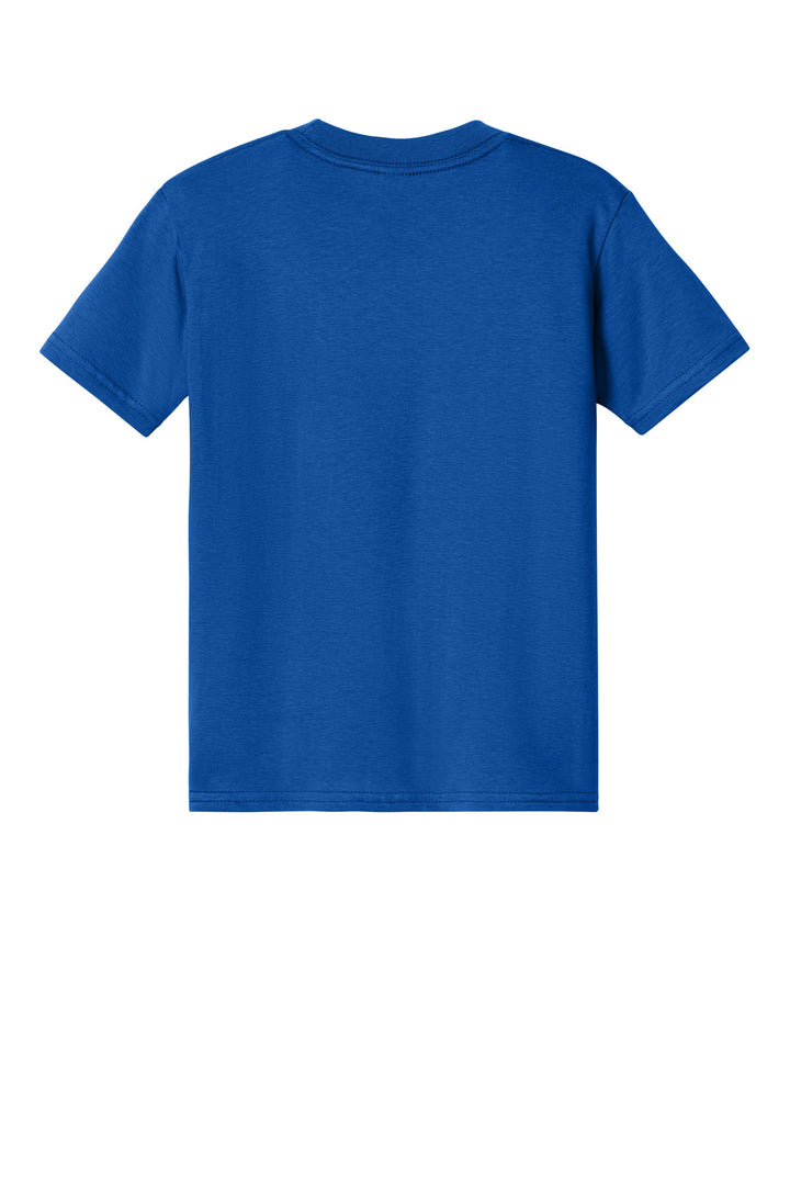 Rear View of Royal Gildan Youth Softstyle Midweight Tee 65000B