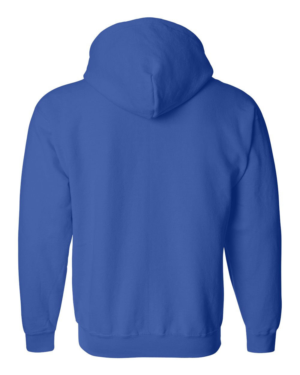 Rear View of Royal Heavy Blend™ Full-Zip Hooded Sweatshirt - 18600