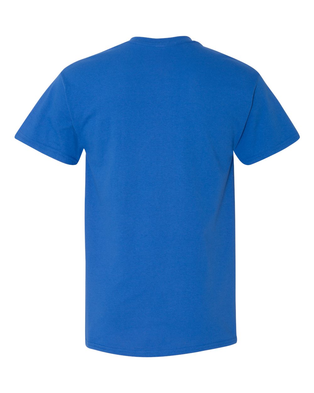 Rear View of Royal Heavy Cotton™ Pocket T-Shirt - 5300