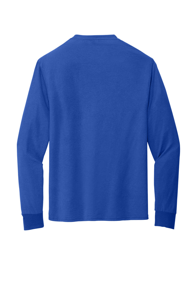 Rear View of Royal Jerzees Dri-Power 100% Polyester Long Sleeve T-Shirt 21LS
