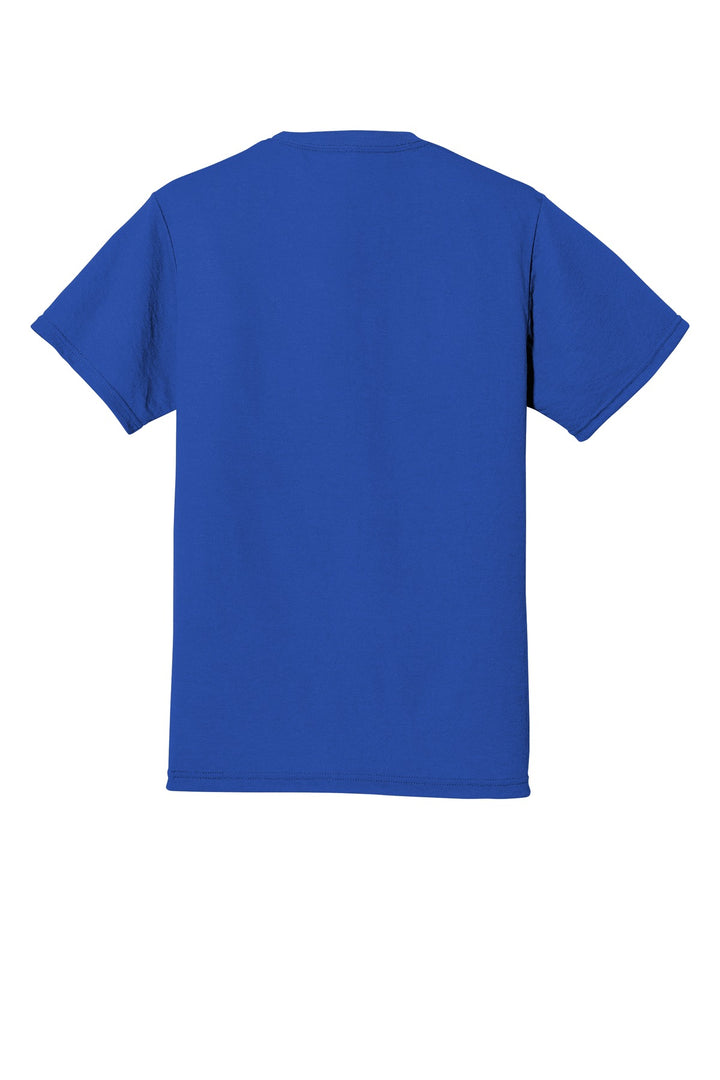 Rear View of Royal Jerzees Dri-Power 100% Polyester T-Shirt. 21M