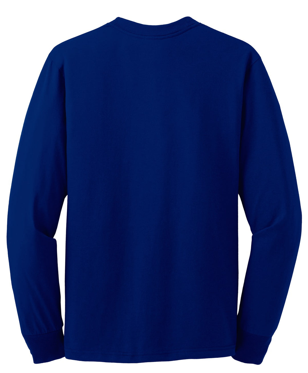 Rear View of Royal Jerzees - Dri-Power 50/50 Cotton/Poly Long Sleeve T-Shirt. 29LS