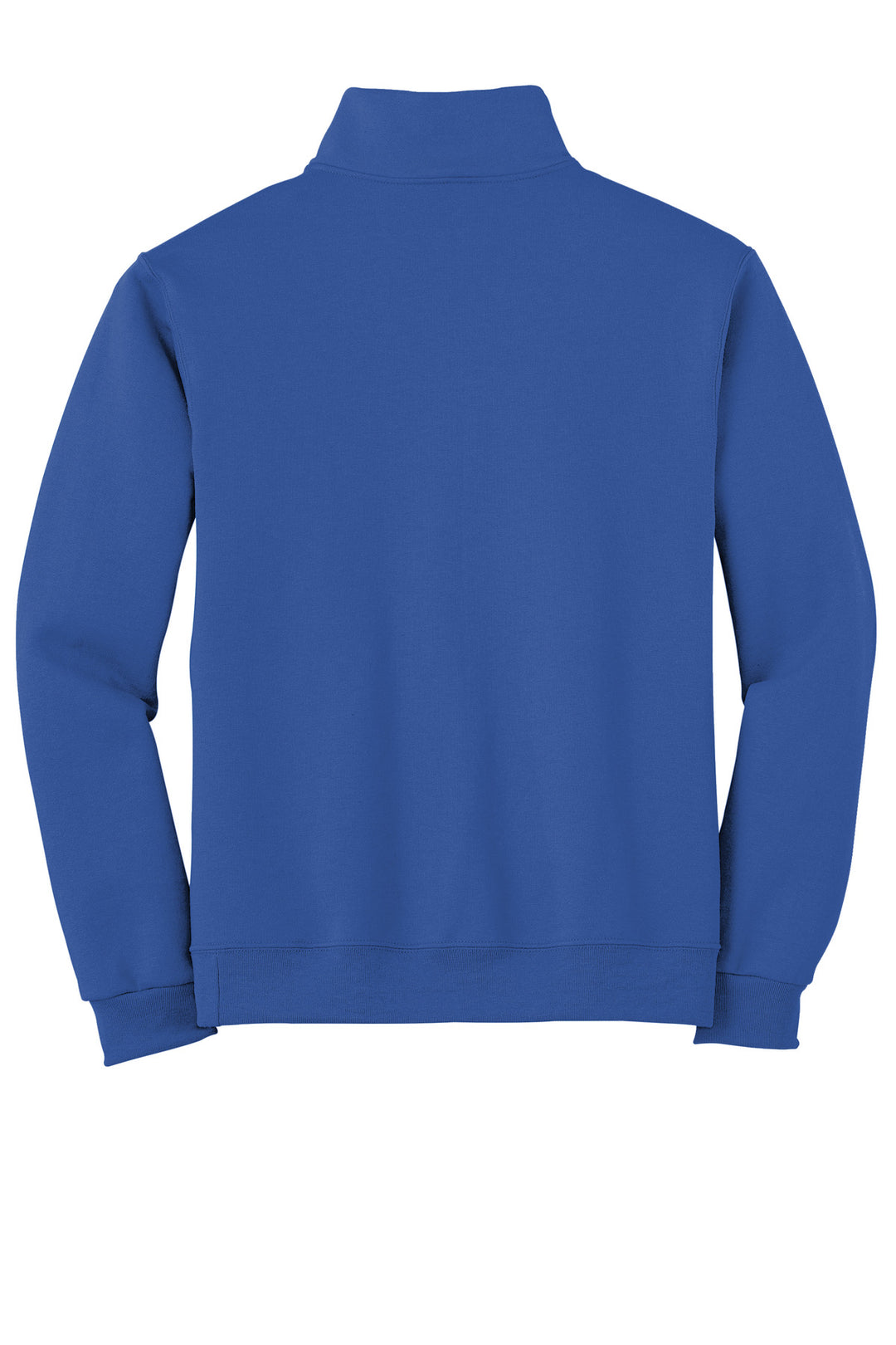 Rear View of Royal Jerzees - NuBlend 1/4-Zip Cadet Collar Sweatshirt. 995M