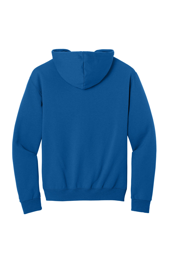 Rear View of ROYAL Jerzees - NuBlend Full-Zip Hooded Sweatshirt. 993M