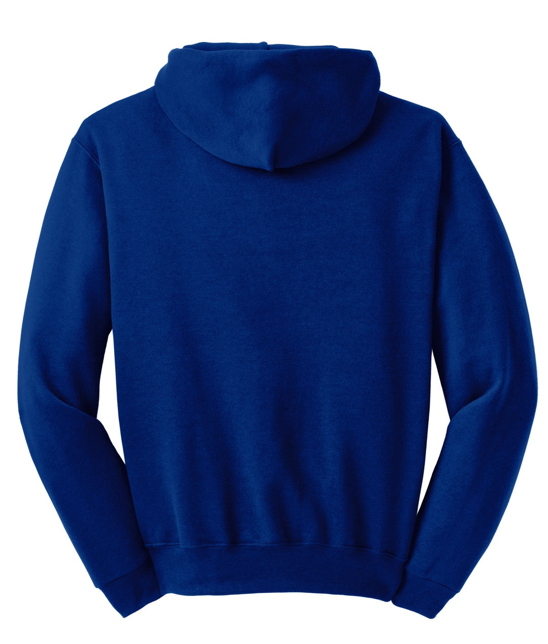 Rear View of Royal Jerzees NuBlend Pullover Hooded Sweatshirt. 996M