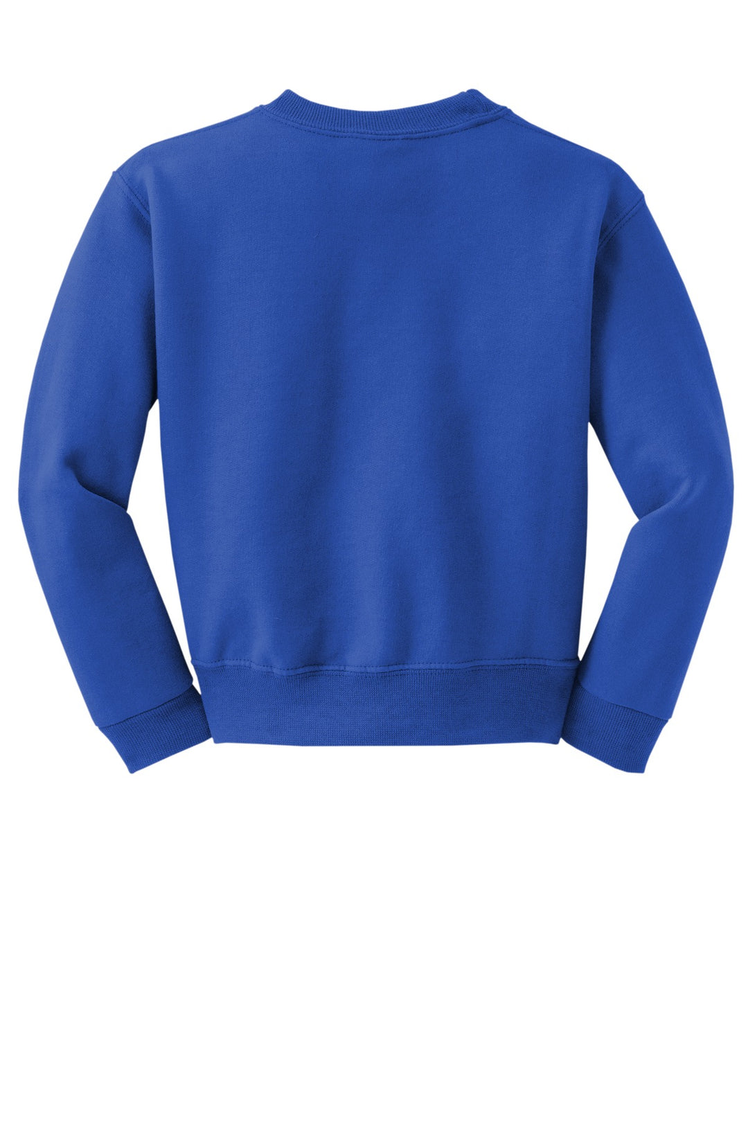 Rear View of Royal Jerzees - Youth NuBlend Crewneck Sweatshirt. 562B