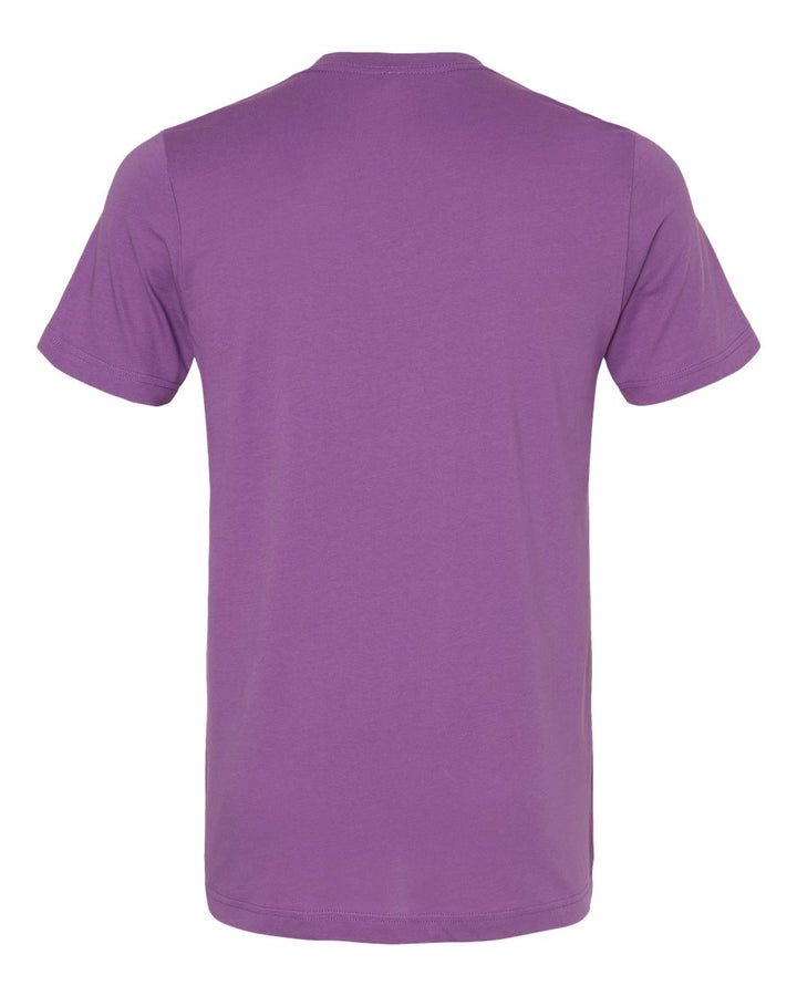 Rear View of Royal Purple Jersey Tee - 3001