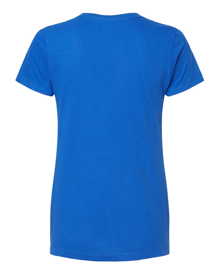 Rear View of Royal Women's Gold Soft Touch T-Shirt - 4810