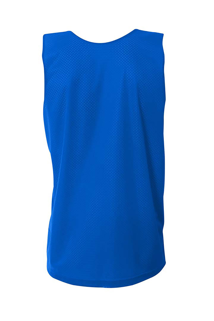 Rear View of Royal/Wht A4 Sprint Reversible Mesh Tank A4NF1270