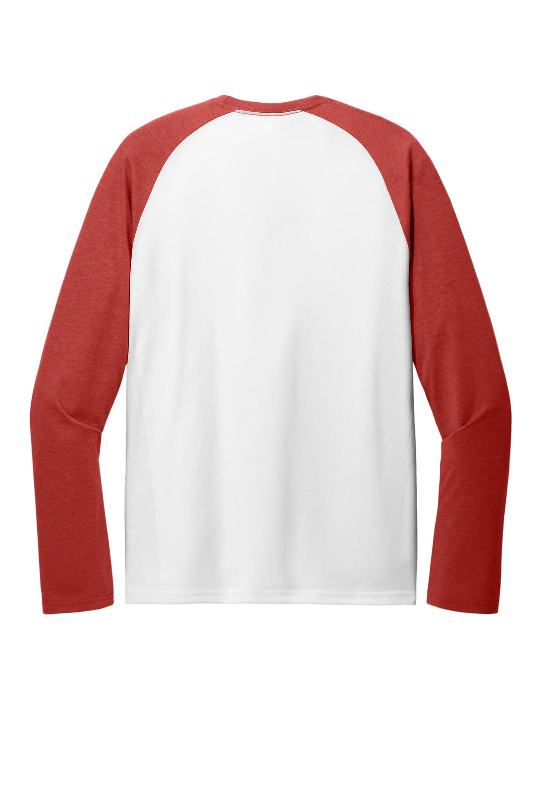 Rear View of RseUpR/BtW Allmade Unisex Tri-Blend Long Sleeve Colorblock Raglan AL6009