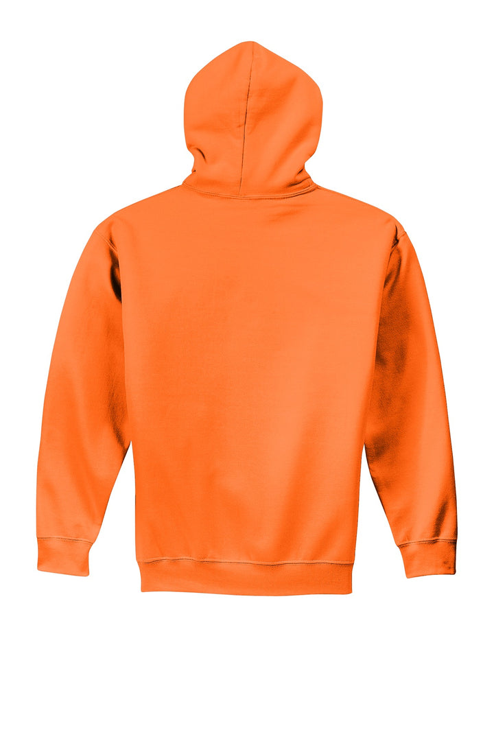 Rear View of S Orange Gildan - Heavy Blend Hooded Sweatshirt. 18500